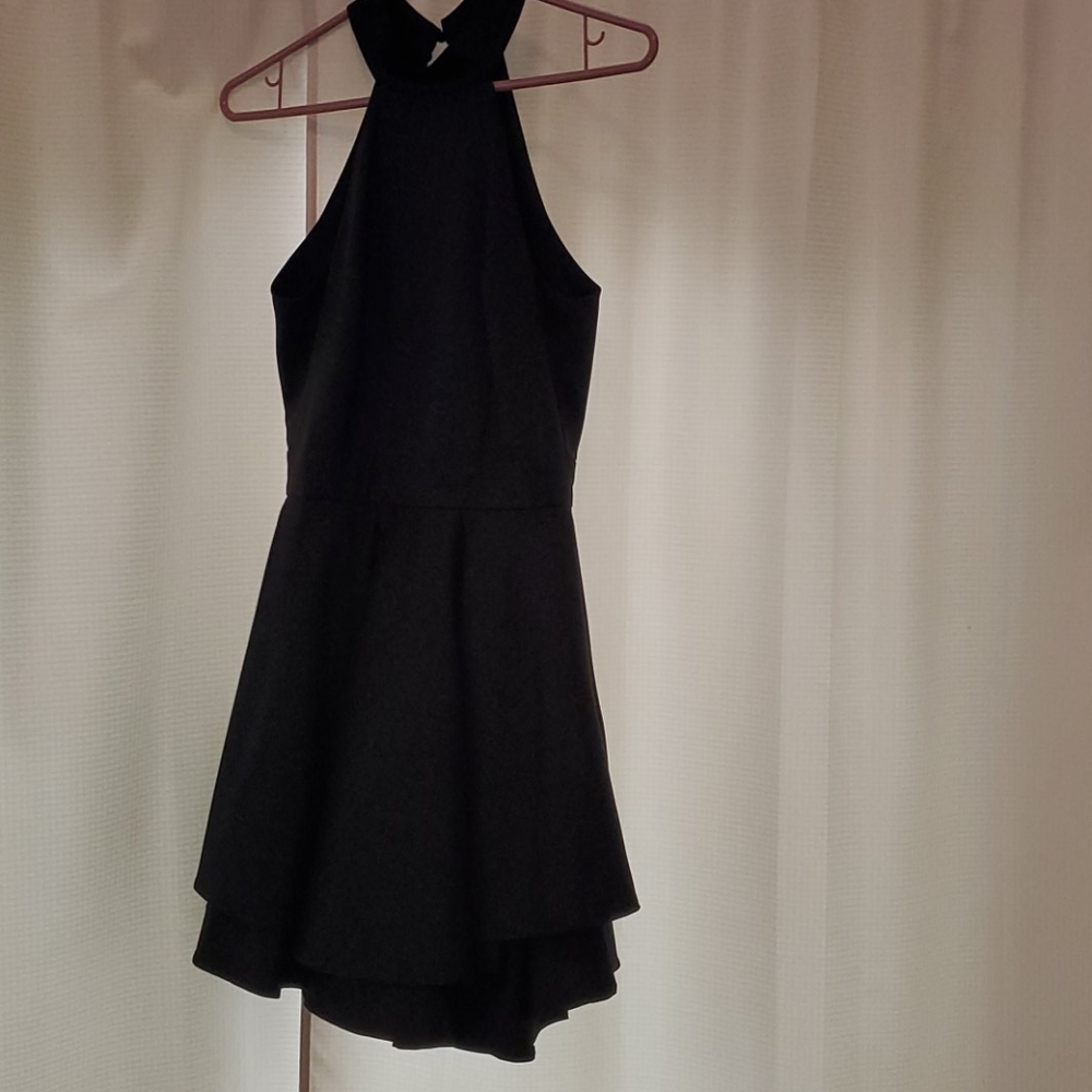 Black skater dress